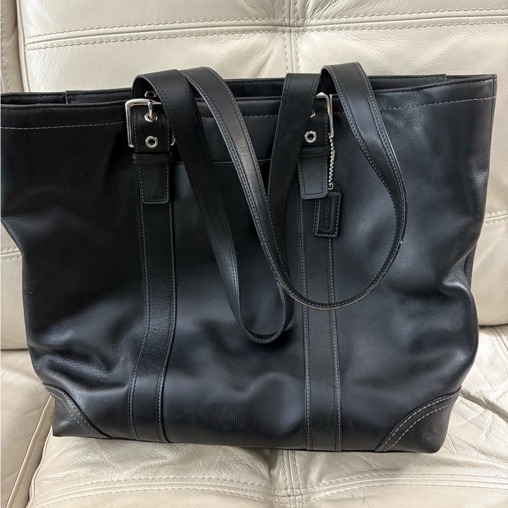 Coach Hampton Leather Tote Bag